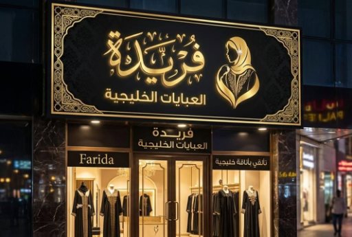 شعار مكتب فريده العبايات